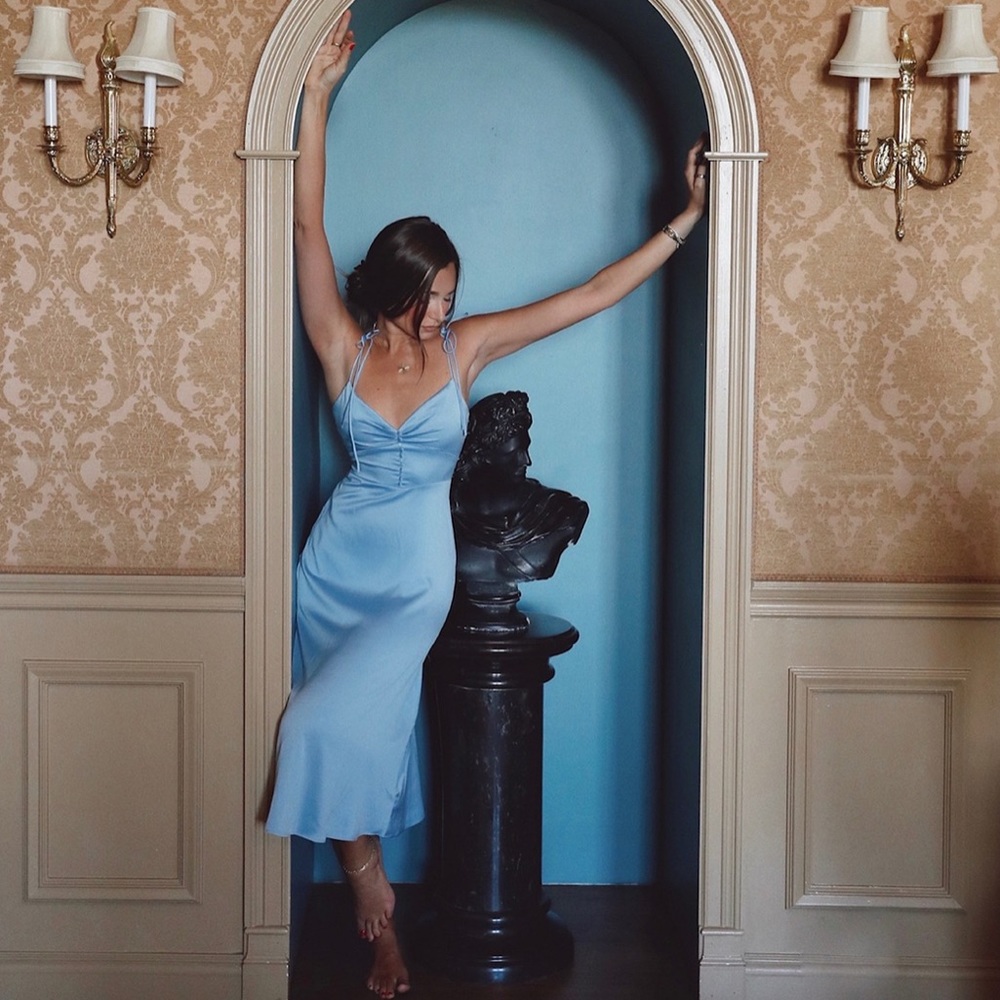 Danielle Bernstein midi slip dress
